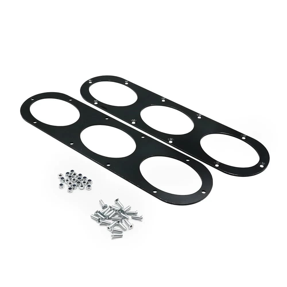 Panneau de diffuseur de DIVERSION d'air de pare-chocs arrière en aluminium, 2 pièces