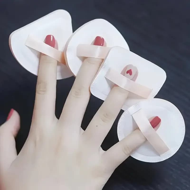 Bouffées de fond de teint en forme de goutte pour femme, éponge de maquillage portable, mélangeur de