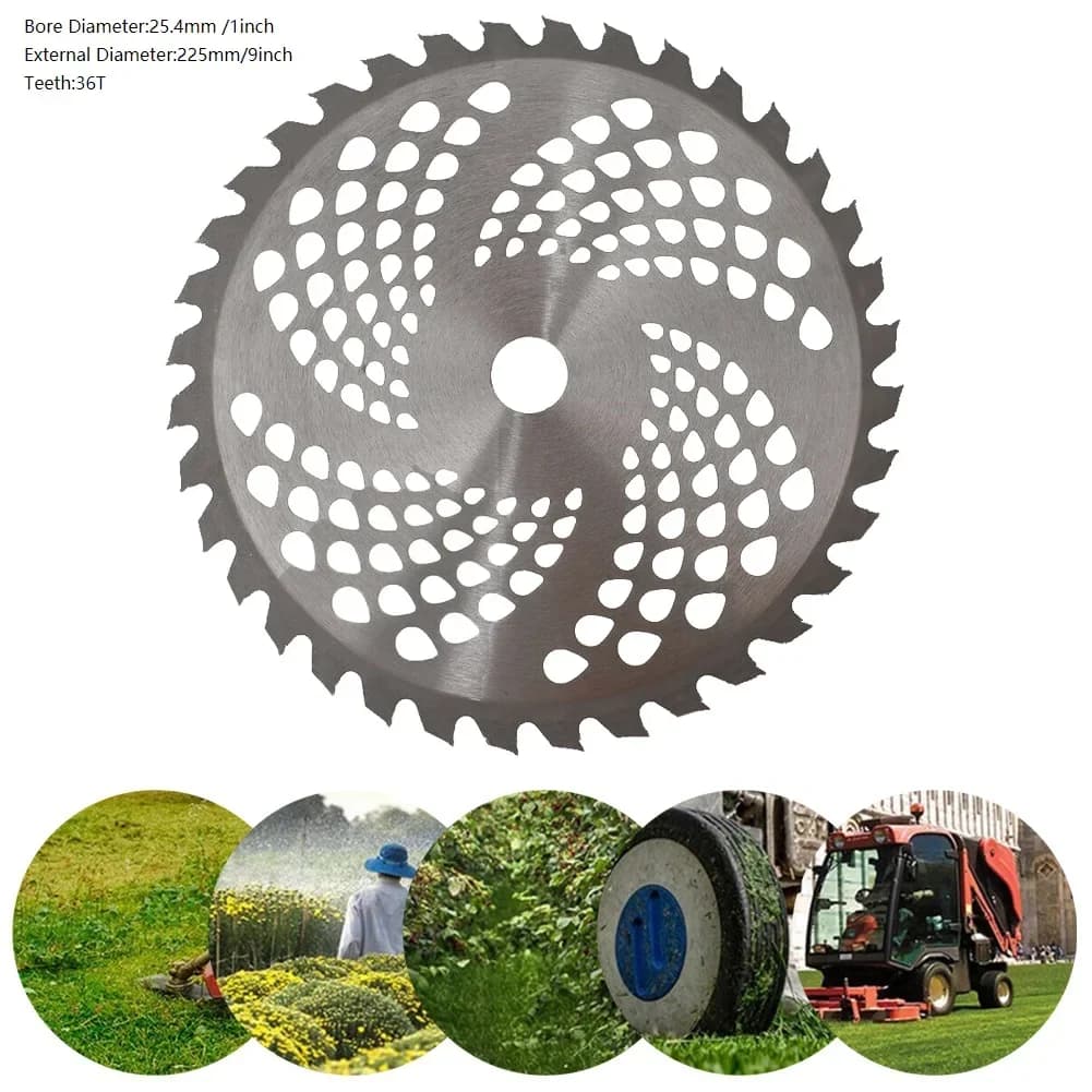 Lame de scie de 9 pouces à 36 dents pour débroussailleuse, disque de coupe pour débroussailleuse à b