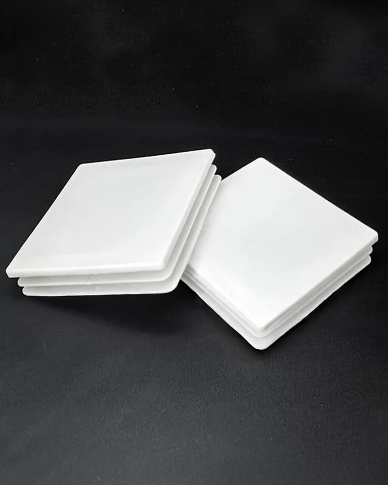 Bouchon carré en plastique noir/blanc 100x100mm, pied de Table et de chaise pour meubles, bouchon de