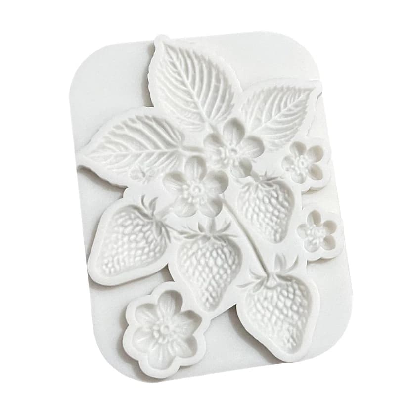 Moule de cuisson de gâteau en Silicone, fraise, Cupcake au chocolat, outils en résine, outils de déc