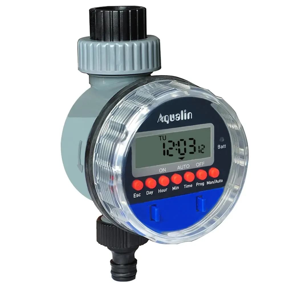 Minuterie d'arrosage électronique avec écran LCD, vanne à bille pour jardin domestique, contrôleur d