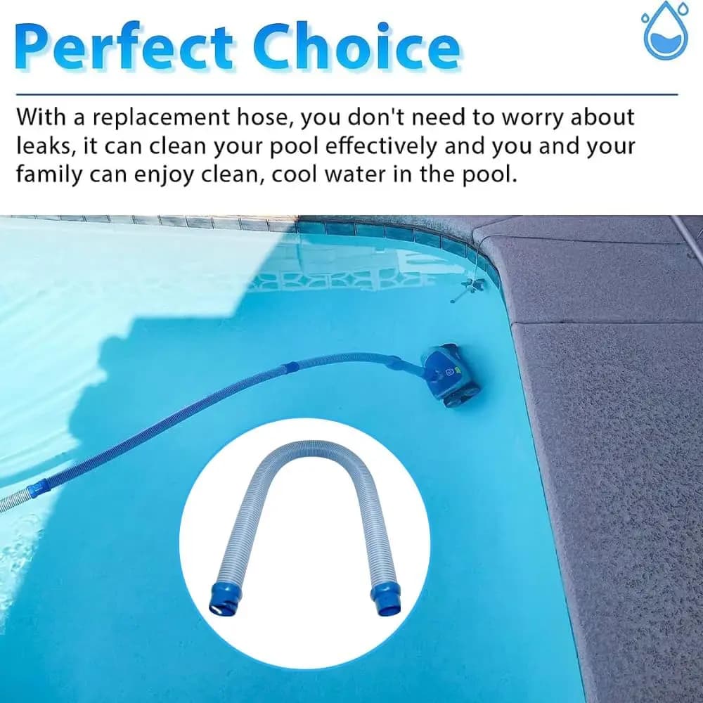 Tube de piscine tuyau de nettoyage de piscine en caoutchouc nettoyeur de piscine remplacement tuyau 