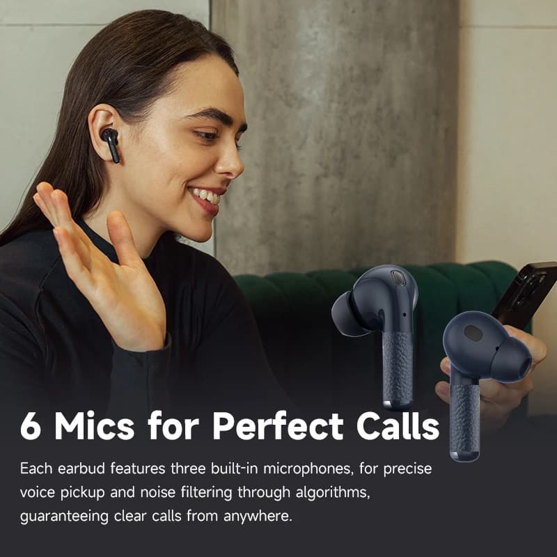 Edifier W260NC ANC Écouteurs TWS antibruit Bluetooth 5.3 Écouteurs sans fil haute résolution avec LD