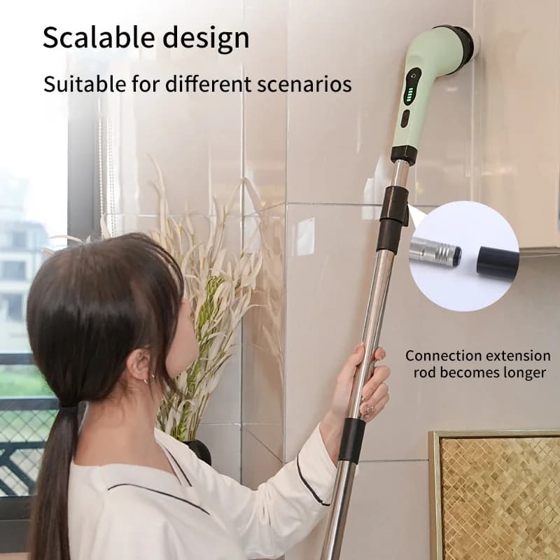 Brosse de nettoyage électrique 9 en 1, épurateur de nettoyage à rotation électrique, outils de netto