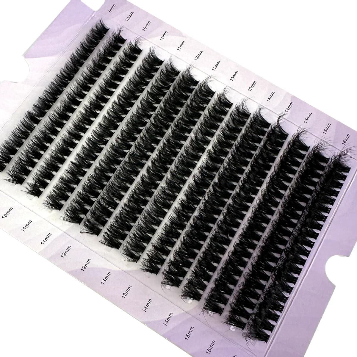 Extensions de cils en grappe 5D volumineux à 14 rangées, 6OD/80D/10OD, cils épais, courbure D/DD, ci