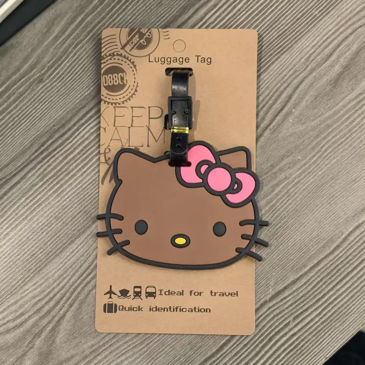 Sanrio Hello Kitty étiquette de bagage porte-adresse d'identification de valise étiquettes d'embarqu