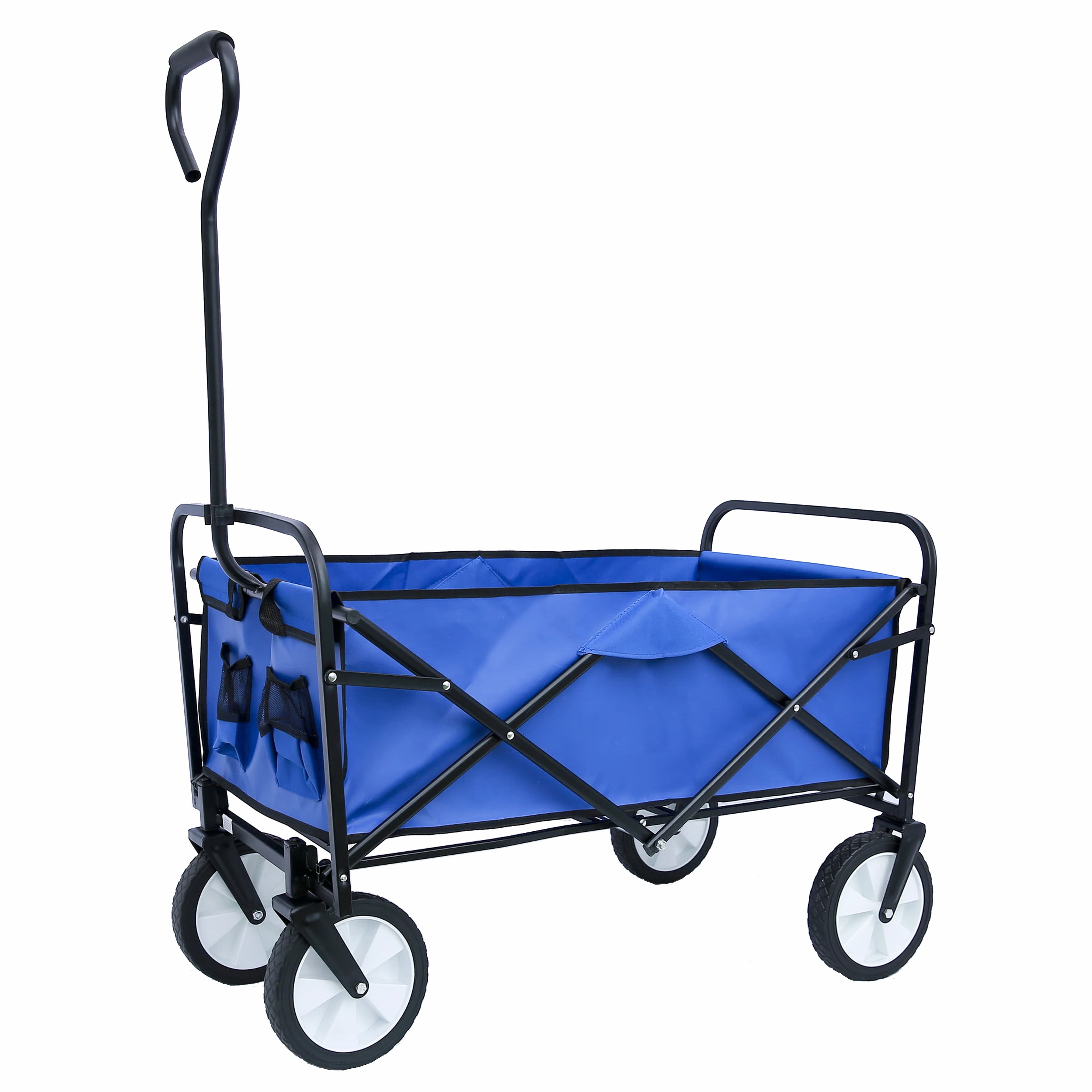 QuestionVoiture pliable avec roues, adaptée aux courses de jardin, sports d'extérieur, tout terrain,