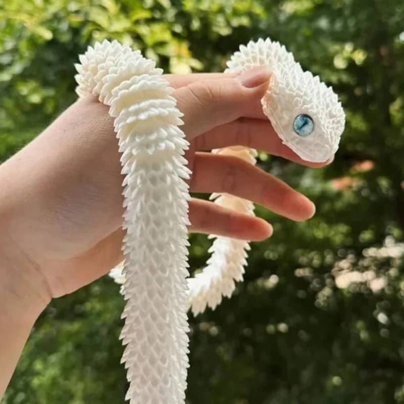 Serpent imprimé en 3D, jouet à articulation mobile, Simulation de serpent, ornement de bureau, cadea