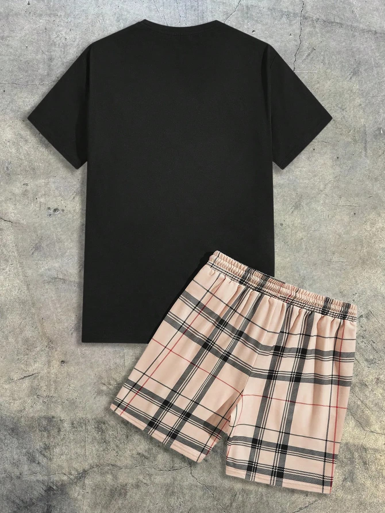 Ensemble short et t-shirt à manches courtes pour homme, imprimé ours, respirant, léger, décontracté 
