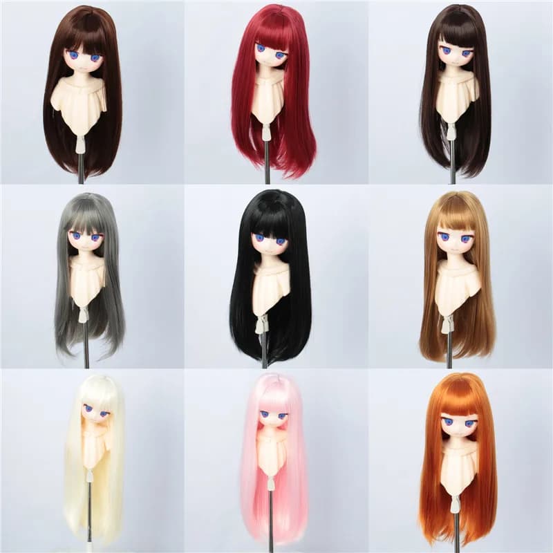 Perruque de poupée Pullip Dal DD Dollfie, perruque de Collection longue de 8 à 9 pouces, 1/3