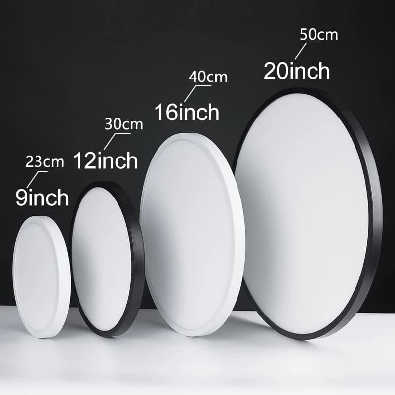MARPOU 2 cm Ultra-mince LED plafonnier 24 W 28 W 38 W 48 W blanc chaud blanc froid blanc neutre inté