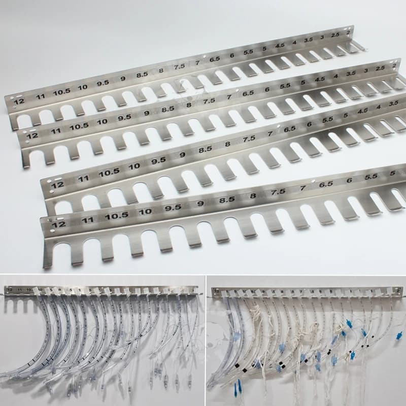Cintre d'intubation endotrachéale en acier inoxydable 304, support de Tube endotrachéal, support de 