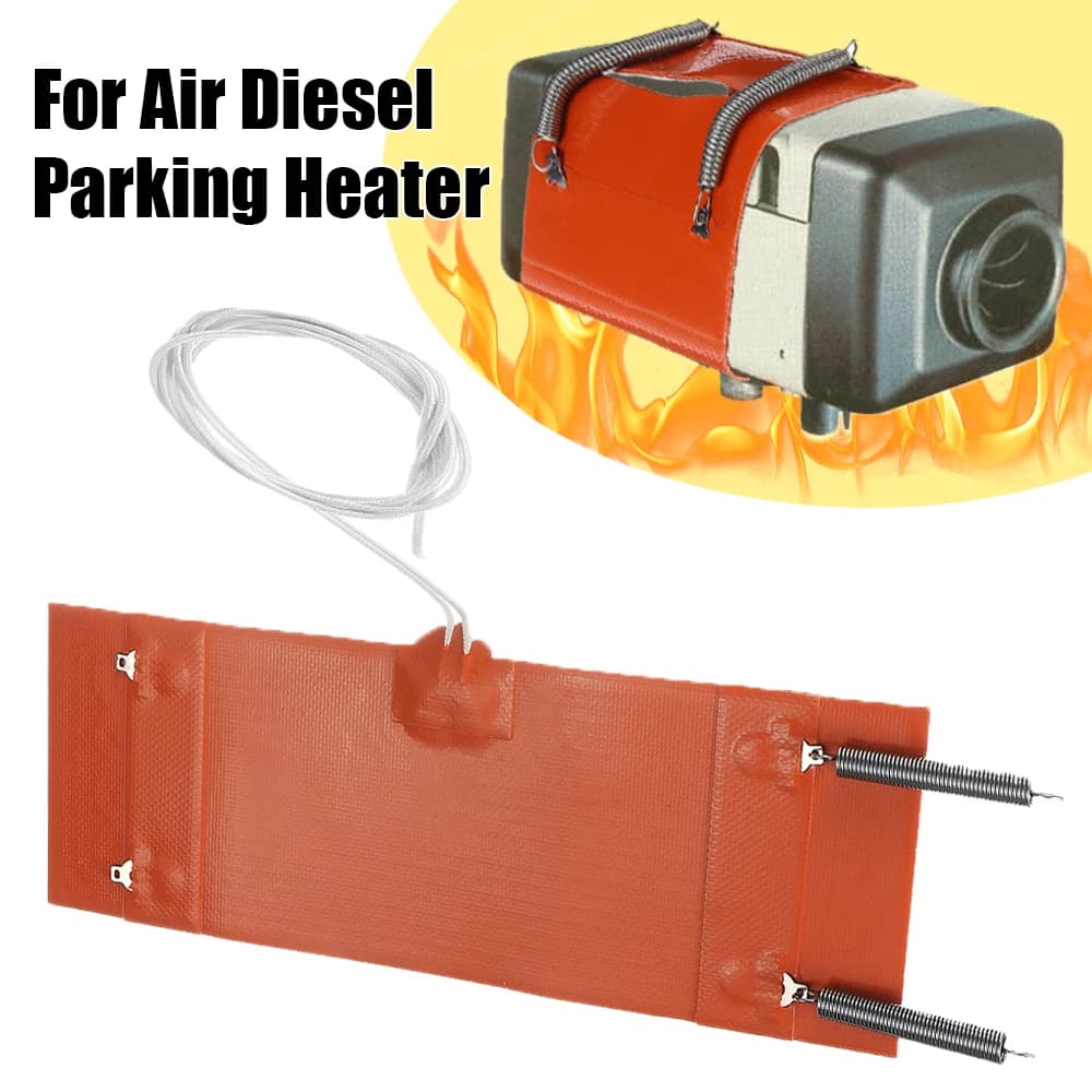 Filtre à carburant diesel 12V 250x90mm, coussin chauffant en silicone pour réservoir de carburant Au