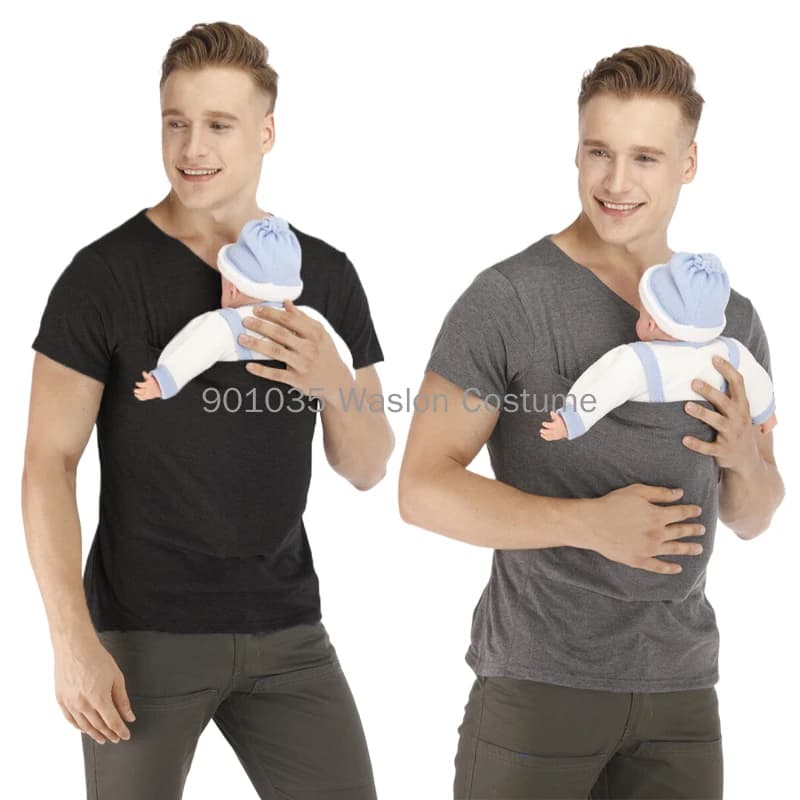 T-shirt de sécurité à poches kangourou pour bébé, vêtements de grossesse Electrolux, haut d'été à ma