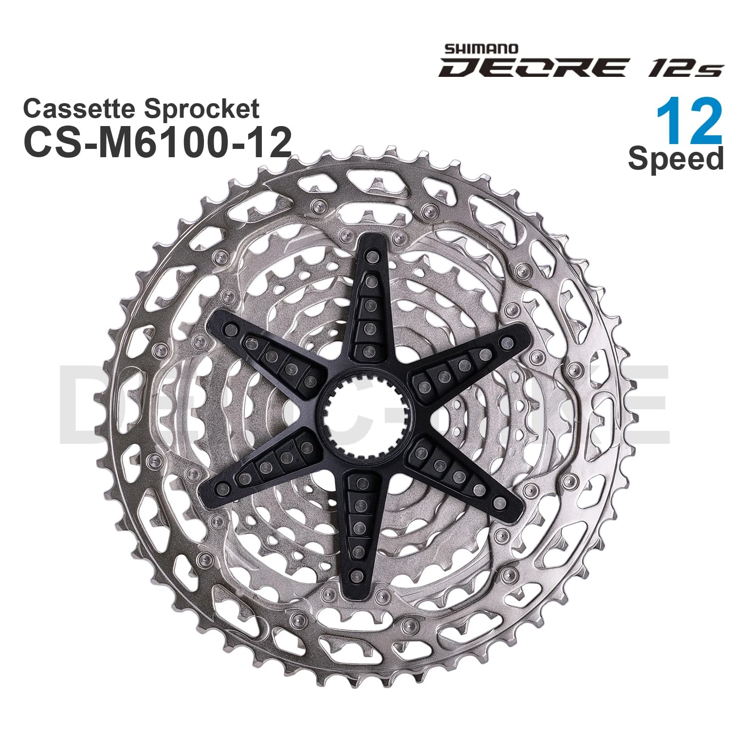 WinterMANO DEORE M6100 12v Cassette Pignon CS-M6100-12 12 Vitesses-HYPERGLIDE pour VTT vélo Pièces D