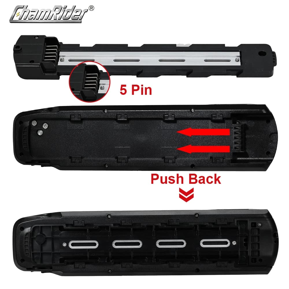 ChamRider-Boîtier de batterie pour vélo électrique, boîtier de batterie Polly 9, tube alertes onal, 