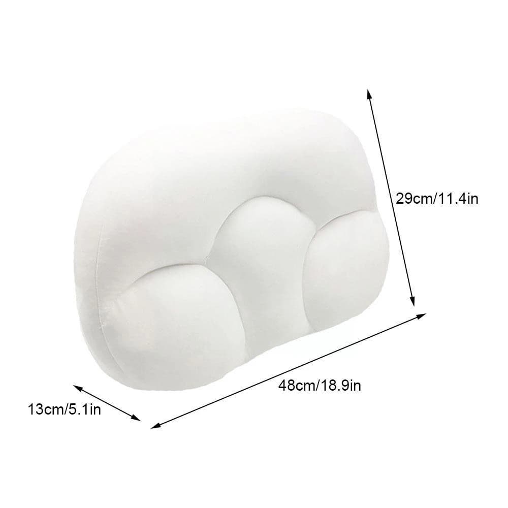 Oreiller de sommeil rond en mousse à mémoire de forme, oreiller orthopédique doux pour le cou, libér