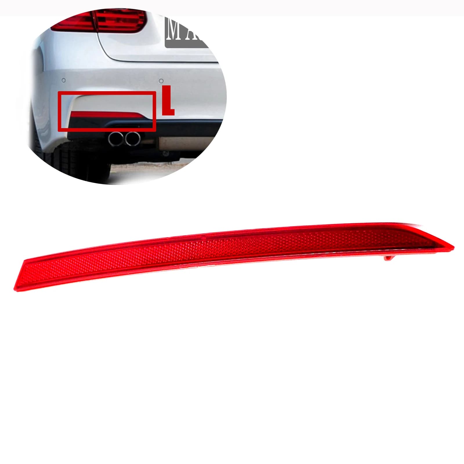 Réflecteur arrière 12-18 BMW Série 3 M SPORT F30 Sedan F31 Wagon 320i 325d 328i 330d 330i 340i, maga