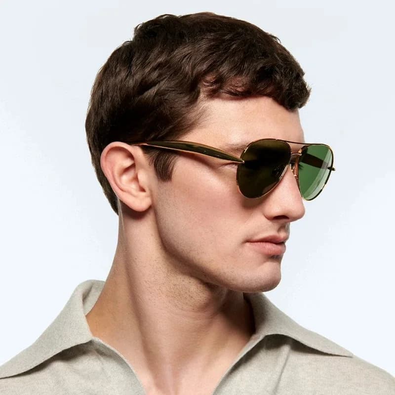 Nouveau y2k Vintage métal pilote lunettes de soleil femmes pour hommes lunettes de soleil Punk popul