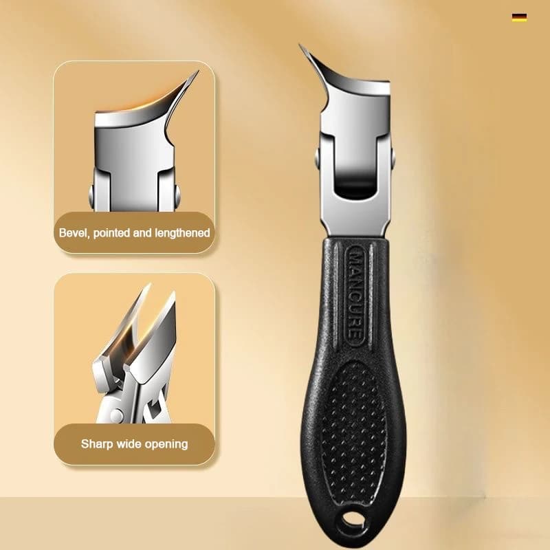 Anti-éclaboussures 60 °   Ensemble de coupe-ongles à bord incliné, professionnel, haut de gamme, bec