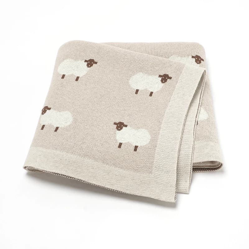 Couvertures en coton pour bébé, tricotées pour nouveau-né, garçons et filles, poussette, lange d'emm