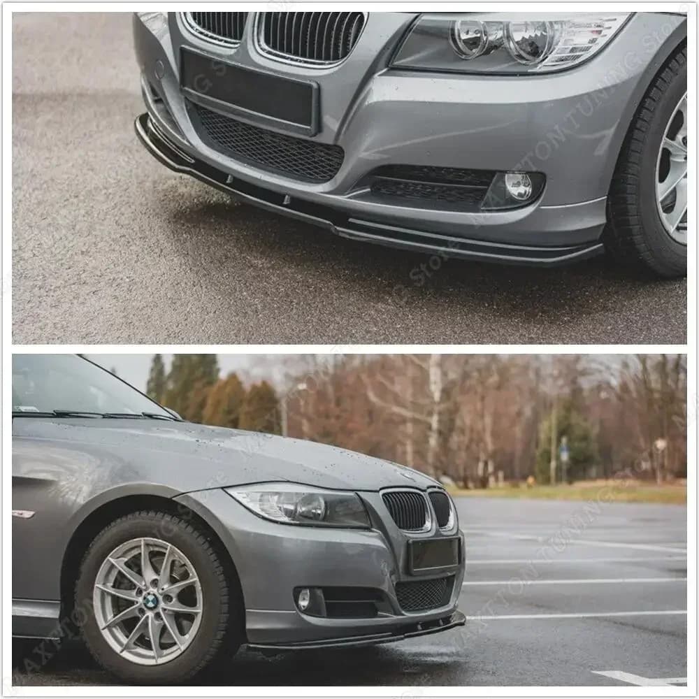 Pare-chocs avant style Maxton noir brillant, kit carrosserie, séparateur, Jules Tuning, BMW Série 3,