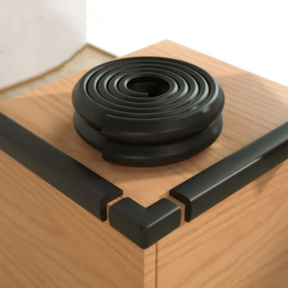 Bande de protection souple pour bord de table/bureau, 2M/78,74 pouces, protection en forme de L, par