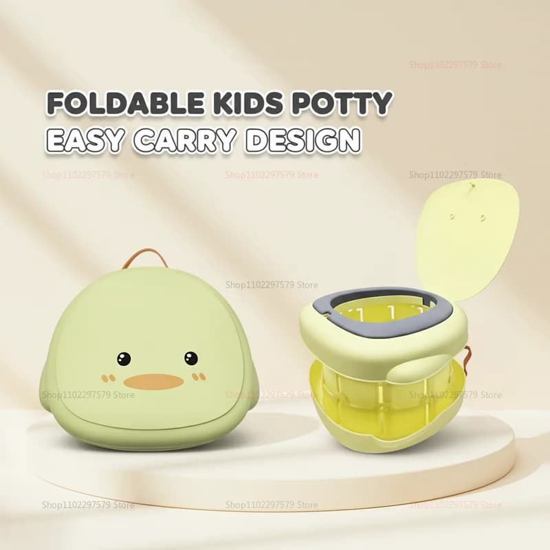 Pot de toilette portable pour bébé, pot d'apprentissage pliable, pot de voyage extérieur, siège enfa