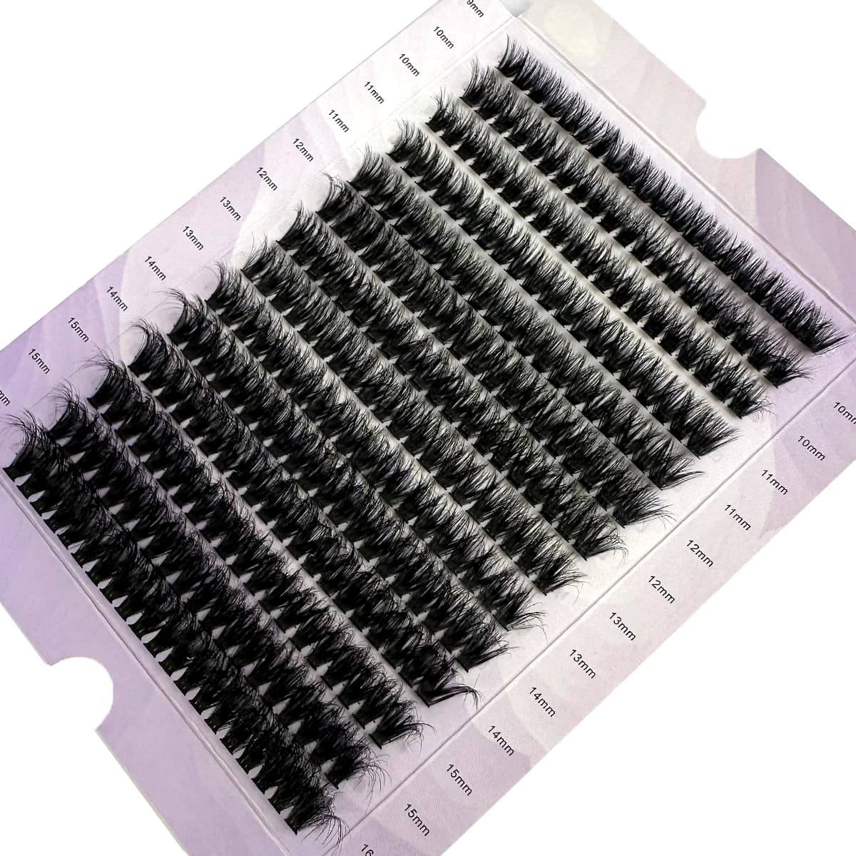 Extensions de cils en grappe 5D volumineux à 14 rangées, 6OD/80D/10OD, cils épais, courbure D/DD, ci