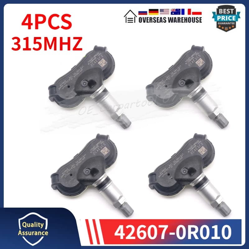 Capteur de surveillance de la pression de voiture, 4 pièces, 42607-0R010, 426070R010, 2013-2019, Toy