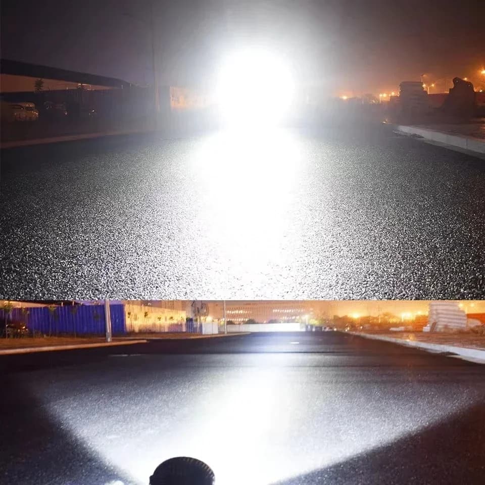 Projecteur de lumière de recherche pour voiture, ampoules LED pour longue portée 4x4, conduite hors 