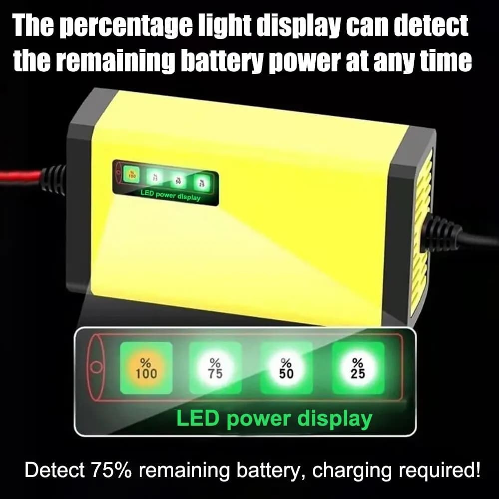 Chargeur de batterie de voiture 12V 2a, 220V, réparation d'impulsions, batterie au plomb sèche et hu