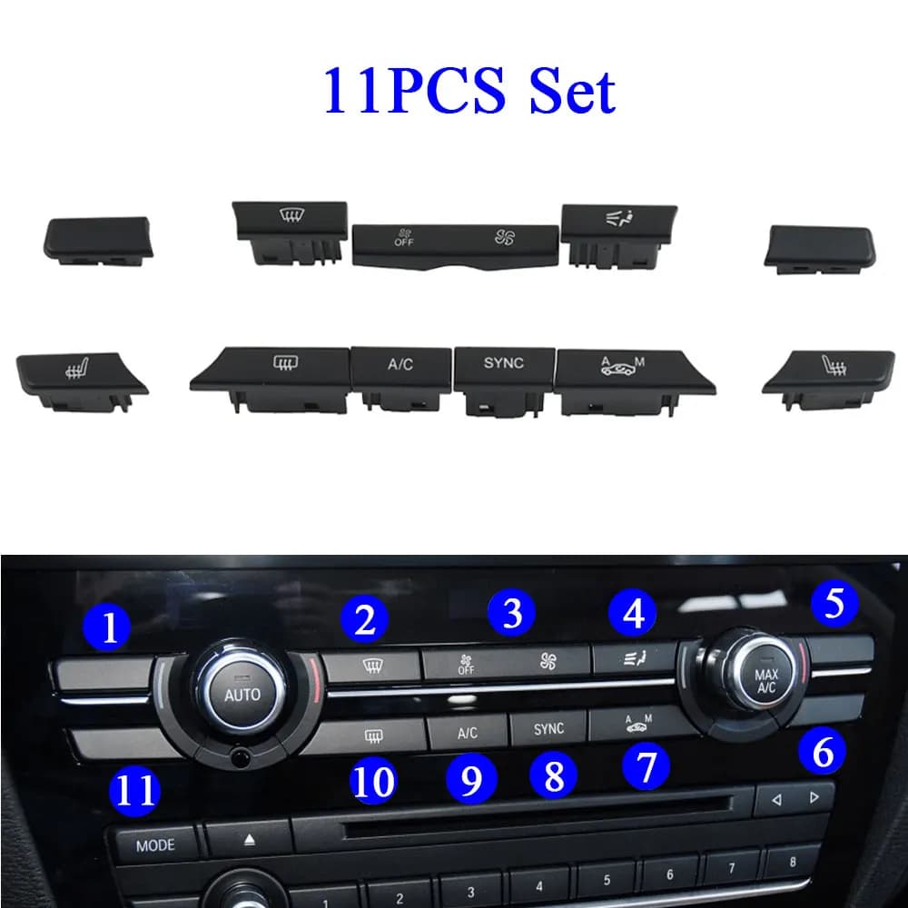 Boutons de contrôle du Volume de l'air conditionné, pour tableau de bord de voiture, pour BMW X3 X4 