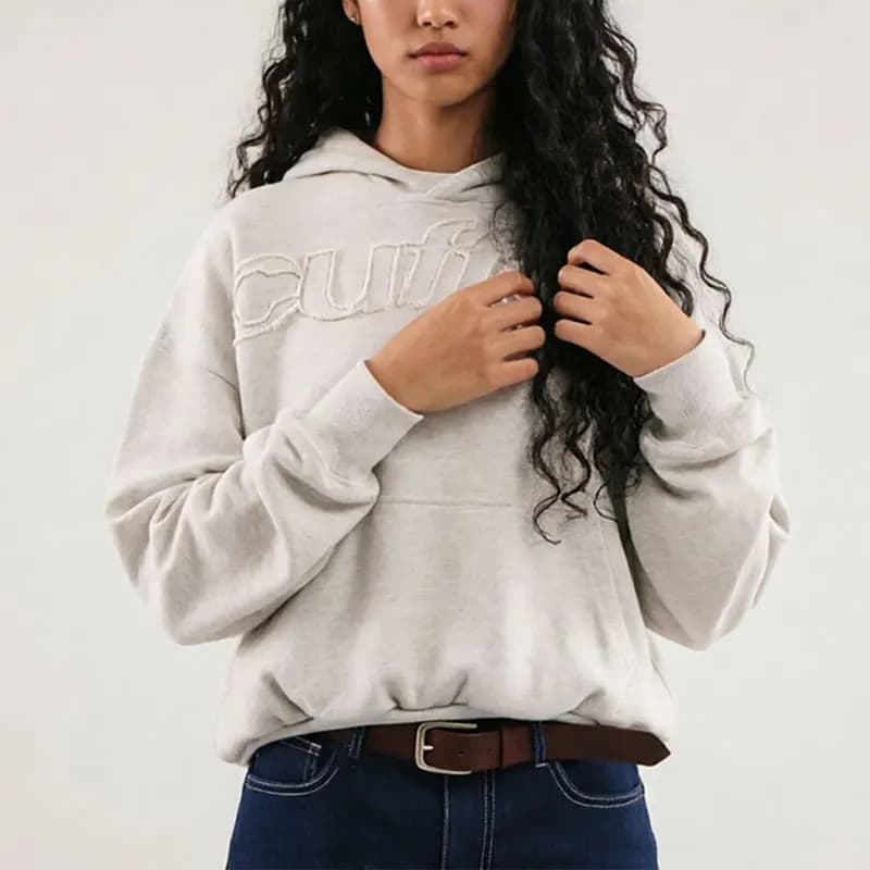 Sweat-shirt à bords bruts avec appliqué, style Y2K, mode streetwear, pour hommes/femmes, sweats à ca