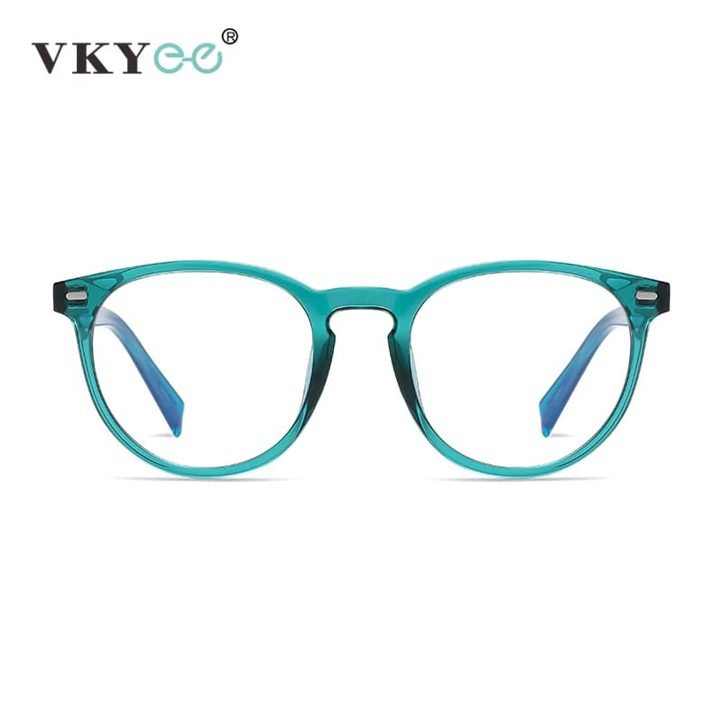 VKYEE rond petit cadre Simple Design de mode femmes Anti-lumière bleue lunettes personnalisables Pre
