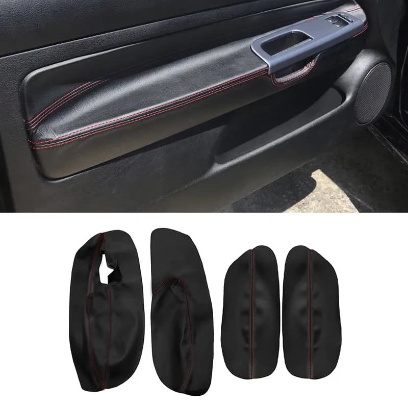 Juste de panneau d'accoudoir de porte en cuir microcarence pour voiture, garniture pour VW Golf 4 MK