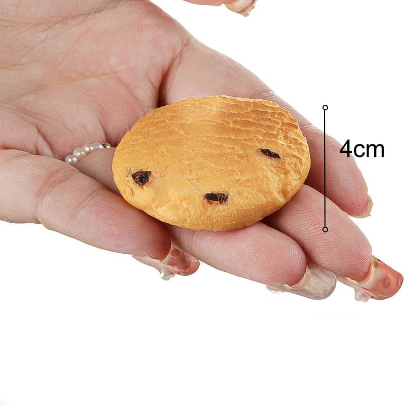 Modèle de biscuit artificiel de Simulation pour la décoration de la cuisine, nourriture de faux bisc