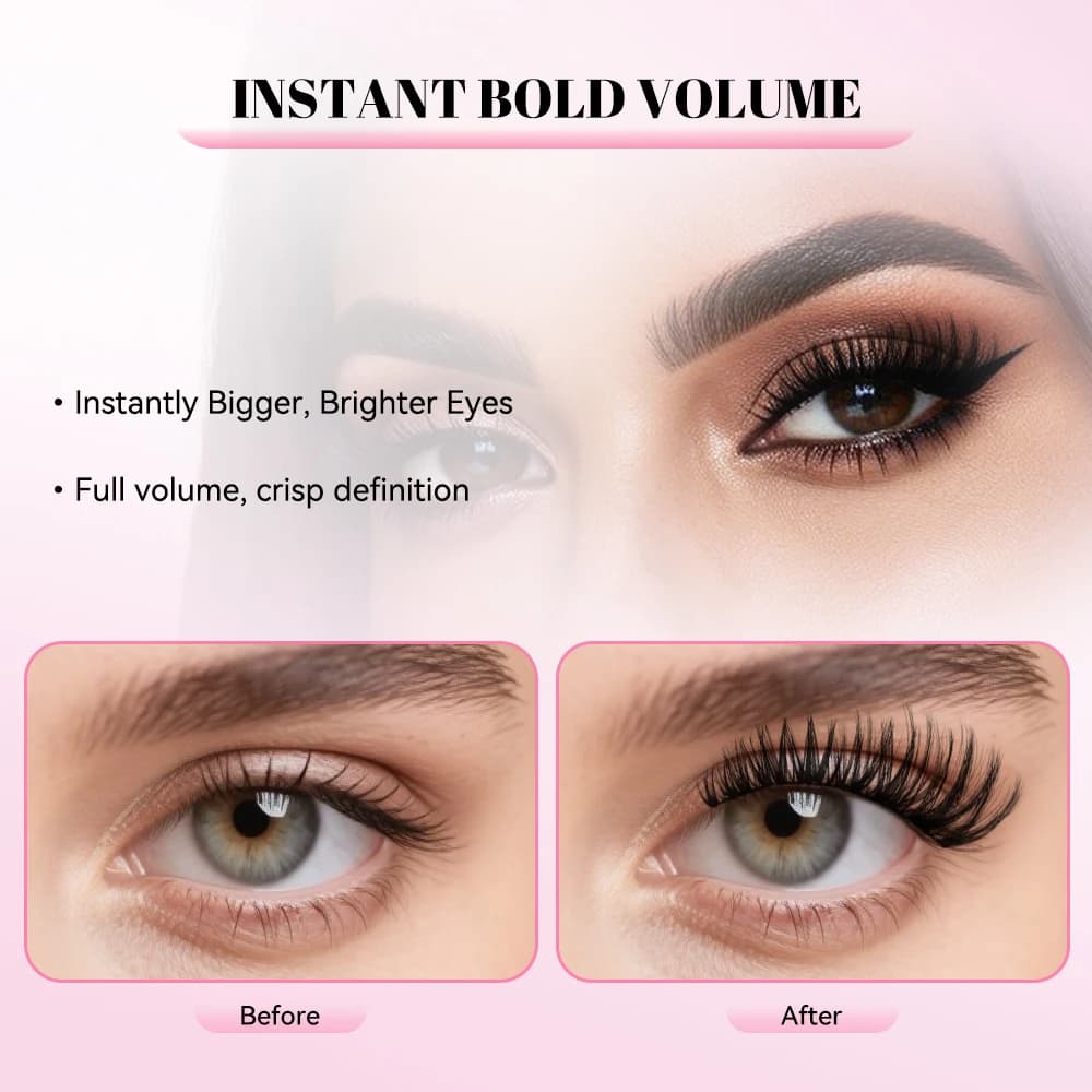 Kit d'extension de cils uCoolMe Lashes Flora 0.05mm, bouquets définis et volumineux, avec colle et d