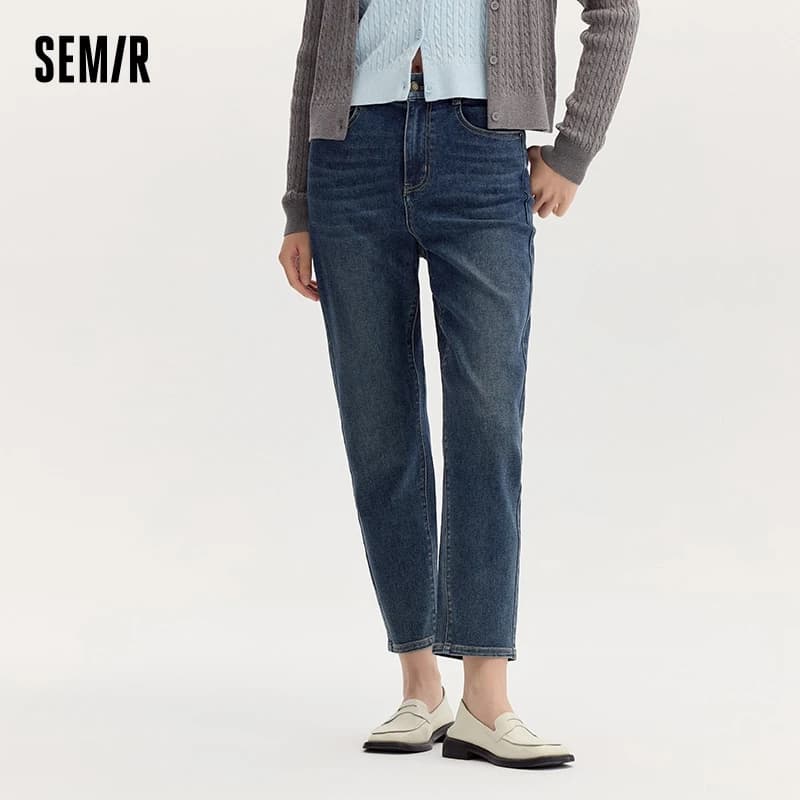 Semir jean femme pantalon minimaliste automne 2025 nouveau pantalon conique polyvalent