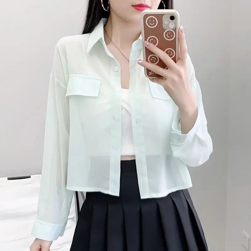 Vestes fines en mousseline de soie résistantes au soleil pour femmes, vêtements d'extérieur assortis
