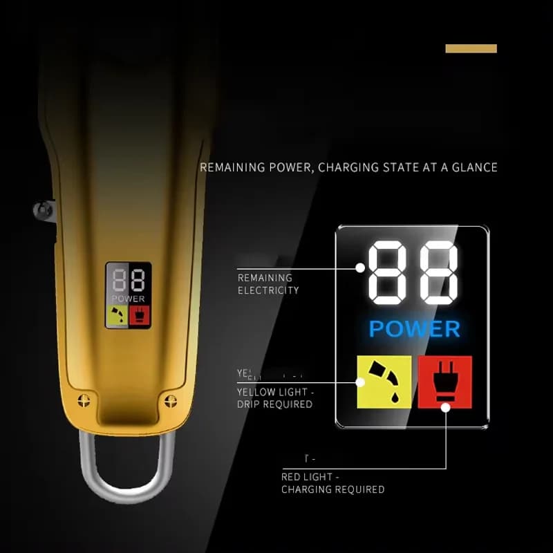 Kemei KM1986 tondeuse à cheveux professionnelle tondeuse à cheveux pour hommes électrique sans fil U
