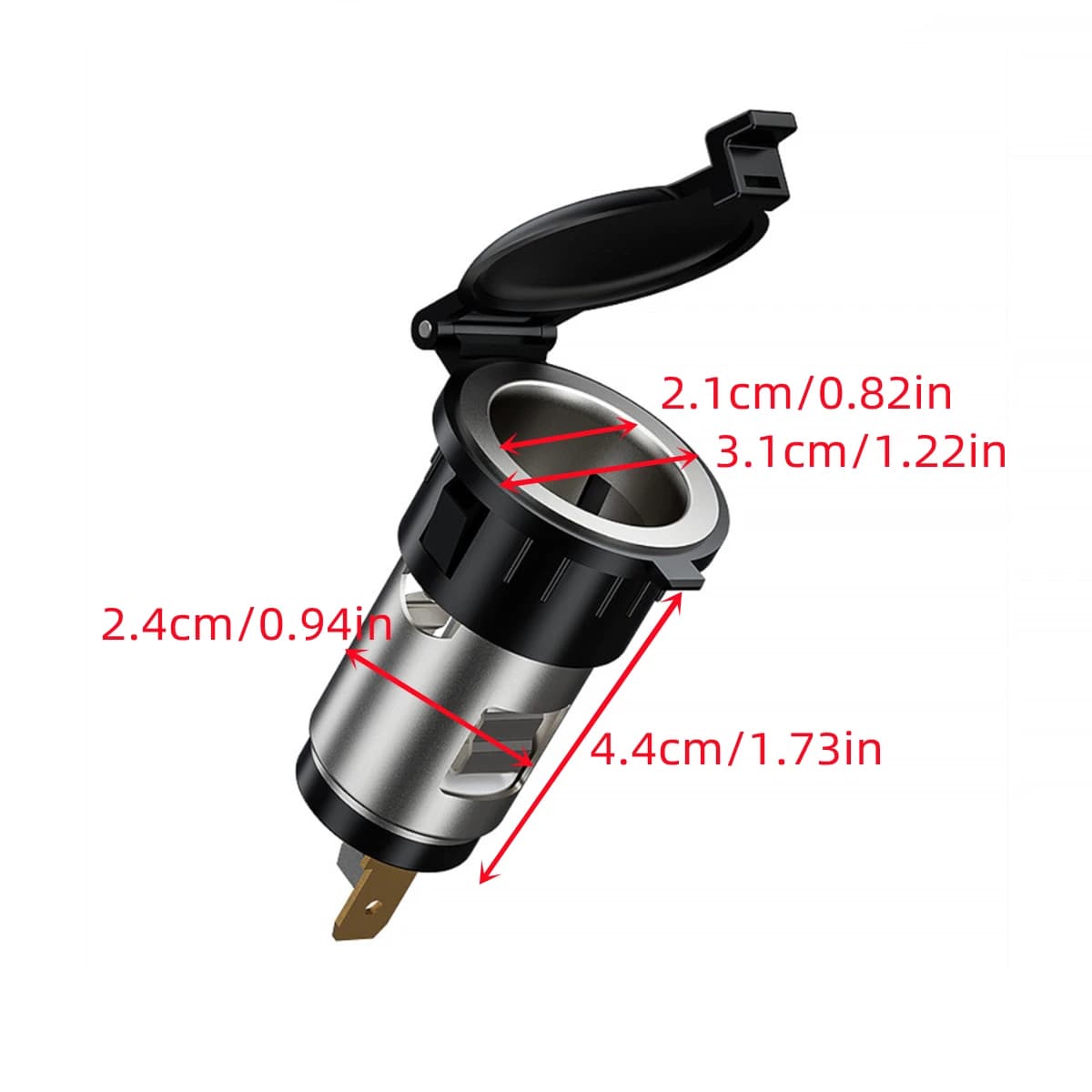 Prise de chargeur de Cigarette de voiture 12V-24V, prise d'alimentation thermique 120W-250W, étanche