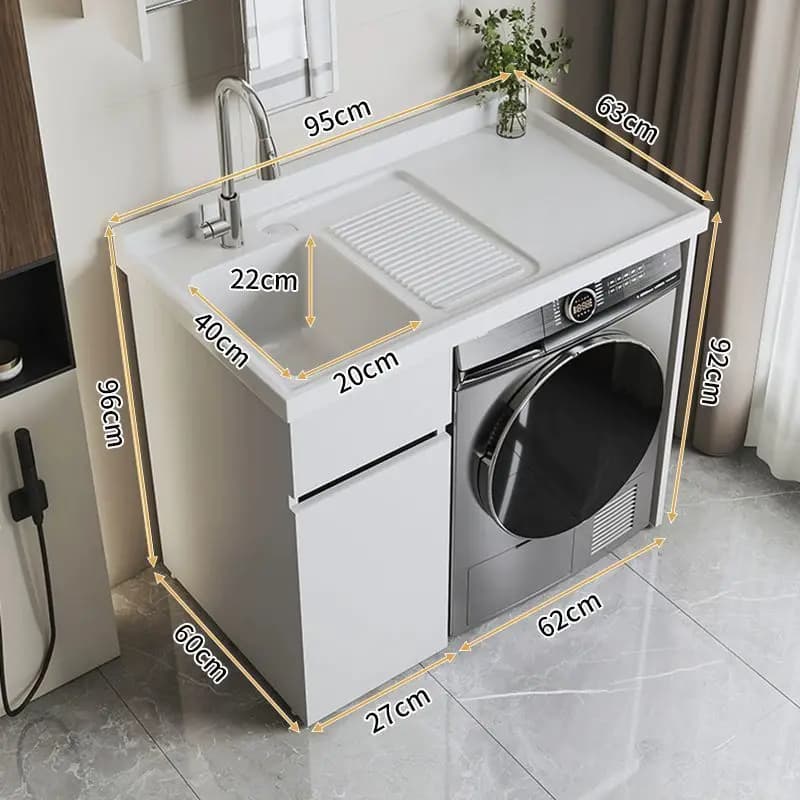 Machine à laver armoire intégrée combinaison ange blanc maintenant faire évier bassin tambour armoir