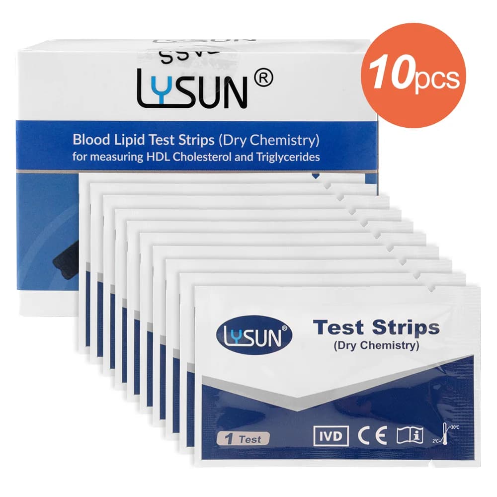 Kit de test médical multiparamètre 5 en 1, cholestérol Total, HDL, LDL et triglicérides, virlycéride