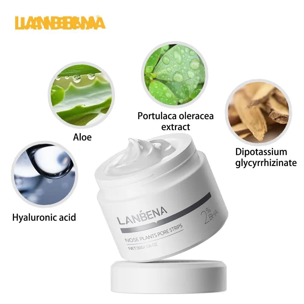 LANBENA nouveau Style dissolvant de points noirs masque nasal bande de pores masque noir Peeling noi