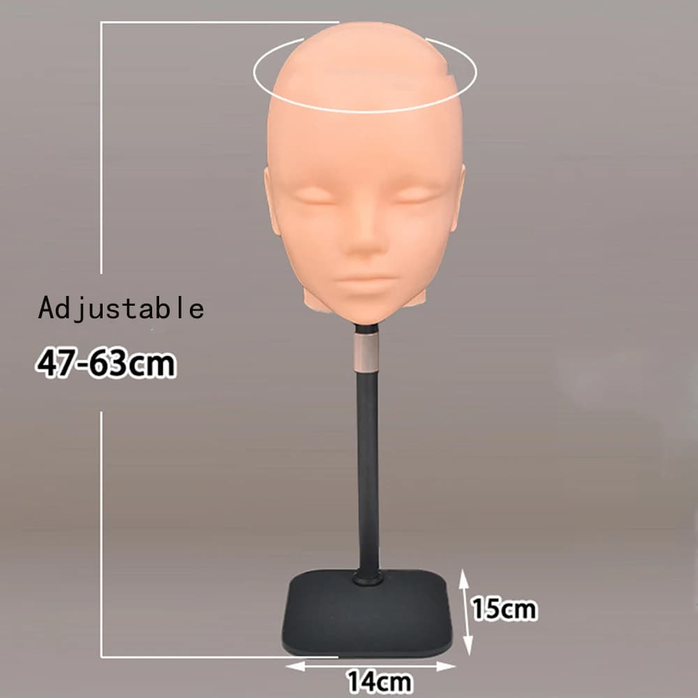 Support de perruque de tête de Mannequin de 22 pouces, avec trépied de perruque réglable, pour la fa