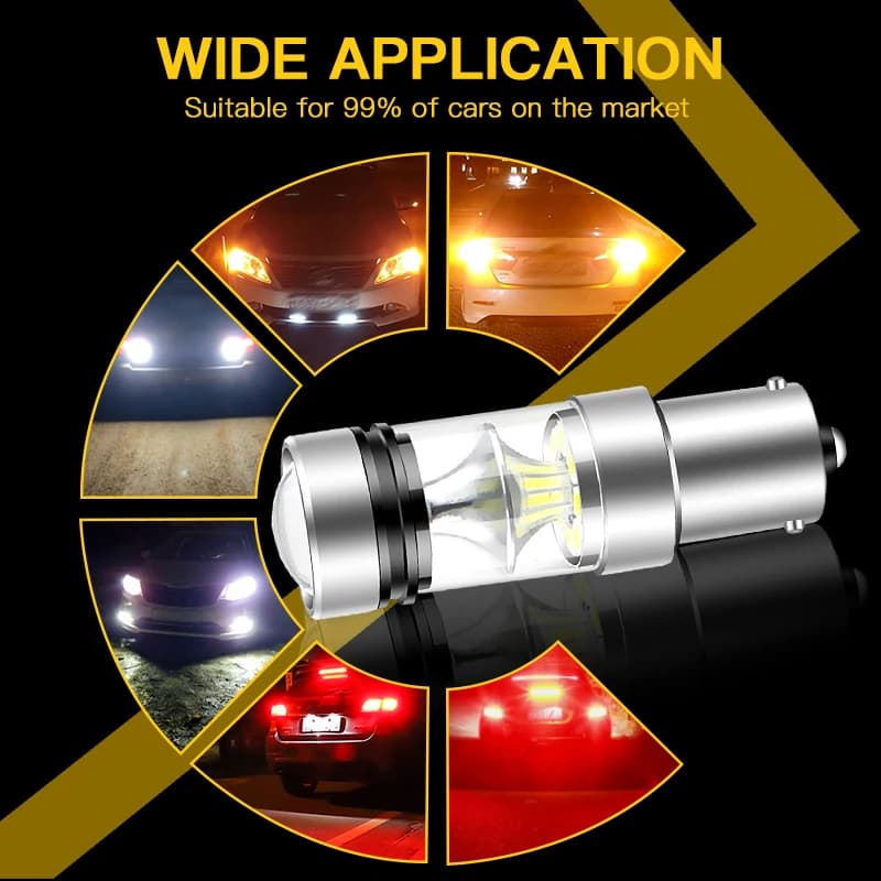 2 pièces pour VW T5 T5.1 T6 Transporter LED feux diurnes DRL ampoule lampe Canbus sans erreur P21W B