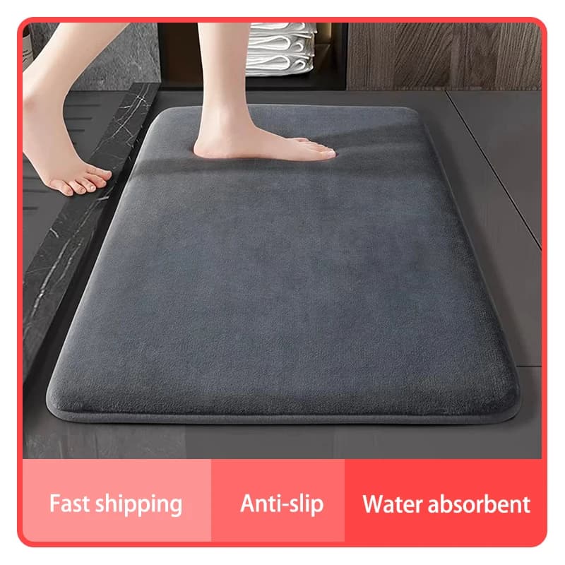 Contre les virus super absorbants pour sol de salle de bain et porte, anti-Campan, velours