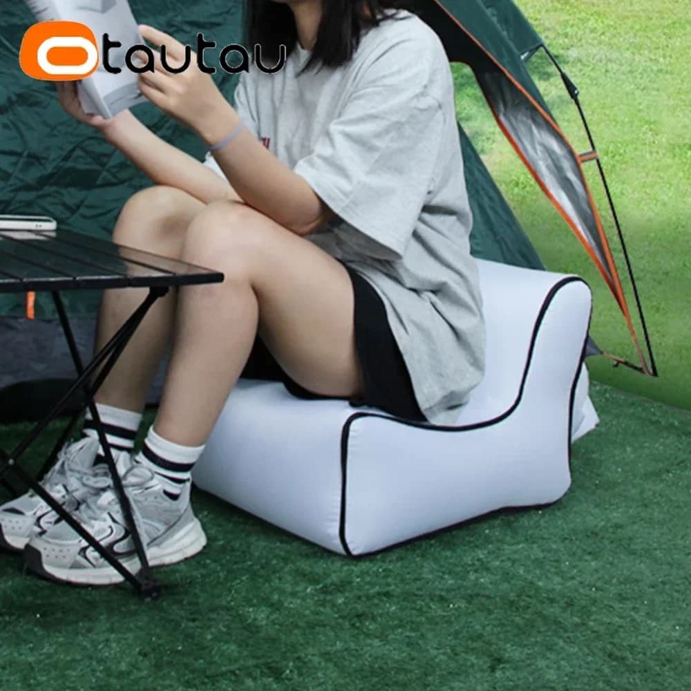 OTAUTAU-Petite chaise gonflable portable, tabouret de camping en plein air, flotteurs de piscine de 